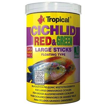 Tropical Cichlid Red & Green Sticks L 1000 ml 300 g (5900469637364)