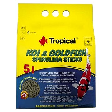 Tropical Koi & Goldfish Spirulina Sticks 5 l 400 g (5900469406861)