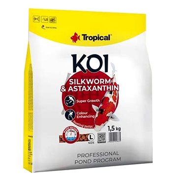 Tropical Koi Silkworm & Astaxanthin Pellet L 5 l 1,5 kg (5900469456675)