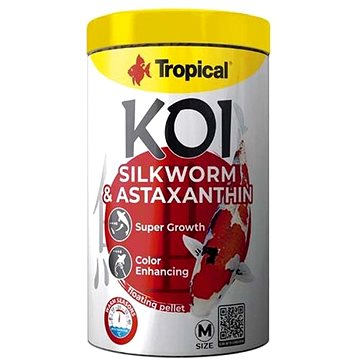 Tropical Koi Silkworm & Astaxanthin Pellet M 1 l 320 g (5900469456552)
