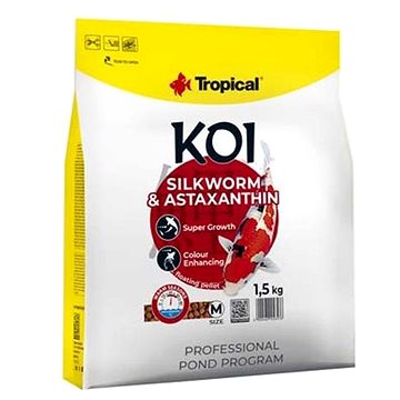 Tropical Koi Silkworm & Astaxanthin Pellet M 5 l 1,5 kg (5900469456576)