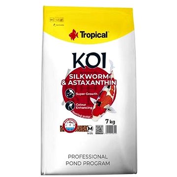 Tropical Koi Silkworm & Astaxanthin Pellet M 7 kg (5900469456514)