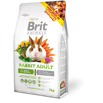 Brit Animals Rabbit Adult Complete 3 kg (8595602504824)
