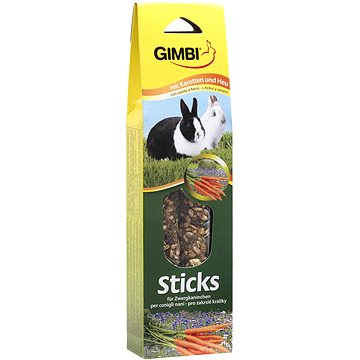 Gimbi Sticks Bylinky a seno pro králíky 2 ks (4002064201405)