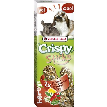 Versele Laga Crispy Sticks Herbs králík a činčila 110 g (5410340620632)