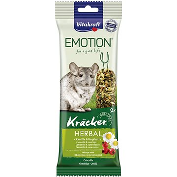 Vitakraft pochoutka pro činčily Emotion Kräcker Herbal 2 ks (4008239314857)
