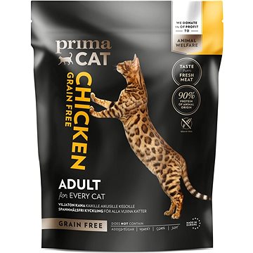 PrimaCat Kuře, bez obilovin, pro dospělé kočky 400 g (6430069580115)