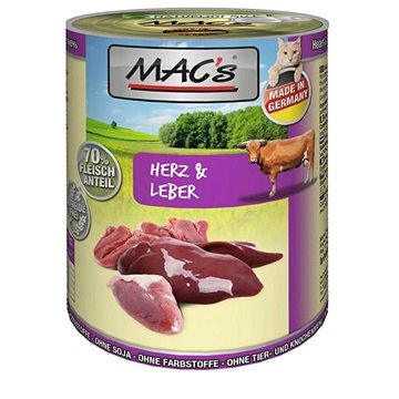 MAC's Cat Srdce a játra 400g (4027245008123)