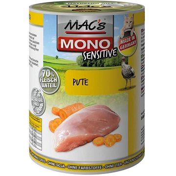 MAC's Cat MONO Sensitive Krůtí s mrkví 400g (4027245008413)