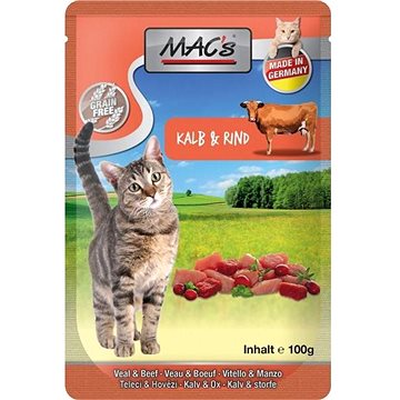 MAC's Cat Telecí a Hovězí s brusinkami 100g (4027245008529)