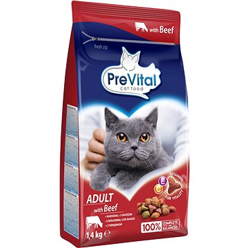 PreVital Adult Cat hovězí 1,4kg (5999566111150)
