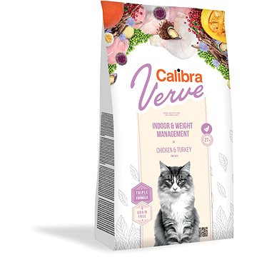 Calibra Cat Verve GF Indoor&Weight Chicken 3,5kg NEW (8594062087373)