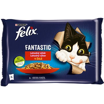 Felix Fantastic s králíkem a jehněčím v želé 4 x 85 g (7613039757086)
