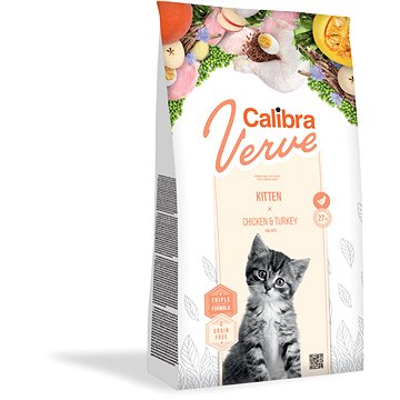 Calibra Cat Verve GF Kitten Chicken&Turkey 750g NEW (8594062087410)