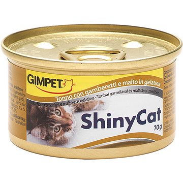 GimCat Shiny Cat tuňák kreveta maltóza 70 g (4002064413259)