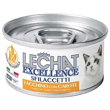 Monge Lechat Excellence Flakes krůtí maso s mrkví 80g (8009470060844)