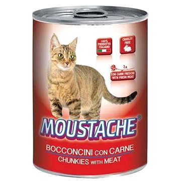 Moustache Cat Chunks maso 415g (8009470125529)