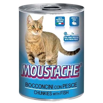 Moustache Cat Chunks ryba 415g (8009470125543)