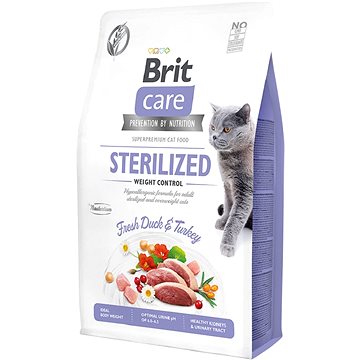 Brit Care Cat Grain-Free Sterilized Weight Control, 2 kg (8595602540792)