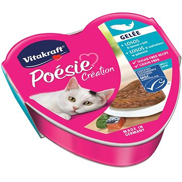 Vitakraft Cat mokré krmivo Poésie Création losos a špenát 85g (4008239353191)