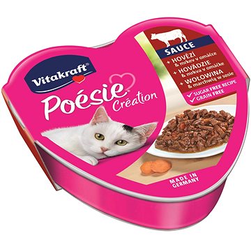 Vitakraft Cat mokré krmivo Poésie Création hovězí a mrkev 85g (4008239353221)