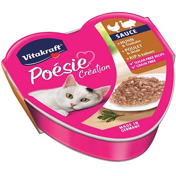 Vitakraft Cat mokré krmivo Poésie Création kuře a krůta 85g (4008239395924)