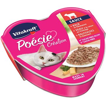 Vitakraft Cat mokré krmivo Poésie Création telecí v sýrové omáčce 85g (4008239395948)