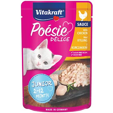 Vitakraft Cat mokré krmivo Poésie Délice kuřecí Junior 85g (4008239366689)