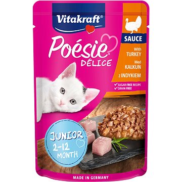 Vitakraft Cat mokré krmivo Poésie Délice krůtí Junior 85g (4008239366696)
