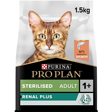 Pro Plan Cat Sterilised renal plus s lososem 1,5 kg (7613033566387)