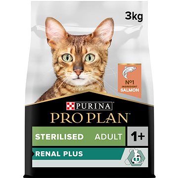 Pro Plan Cat Sterilised renal plus s lososem 3 kg (7613033560064)
