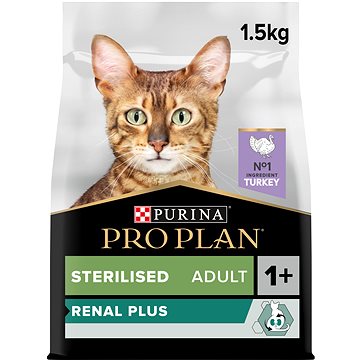 Pro Plan Cat Sterilised renal plus s krůtou 1,5 kg (7613033566592)