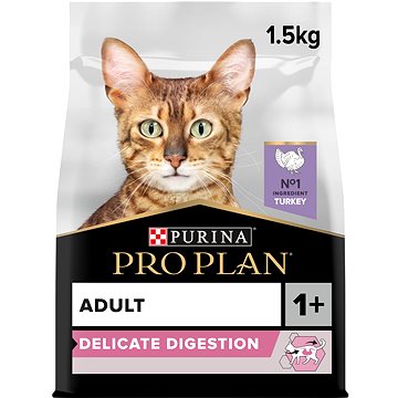Pro Plan Cat Delicate digestion s krůtou 1,5 kg (3222270884136)
