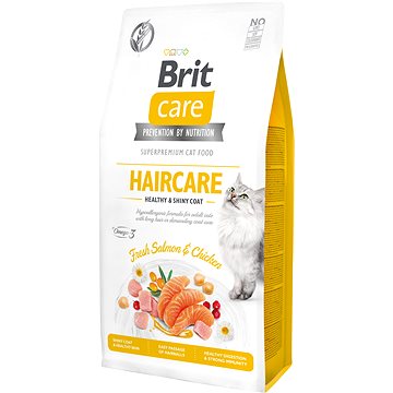 Brit Care Cat Grain-Free Haircare Healthy & Shiny Coat, 7 kg (8595602540877)