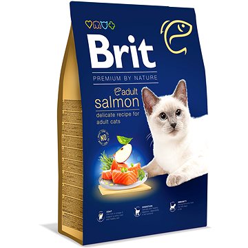 Brit Premium by Nature Cat Adult Salmon 8 kg (8595602553211)