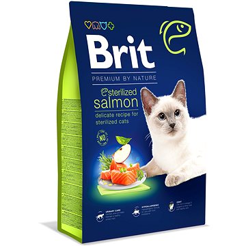 Brit Premium by Nature Cat Sterilized Salmon 8 kg (8595602553259)