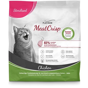 Platinum MeatCrisp Sterilised kuře pro kastrované kočky 400g (4260208741426)