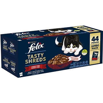FELIX FANTASTIC Tasty Shreds multipack lahodný výběr ve šťávě 44 × 80 g (7613037364637)