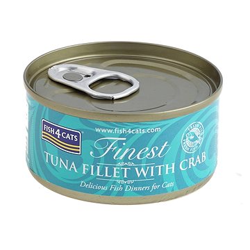 FISH4CATS Konzerva pro kočky Finest tuňák s krabem 70 g (5060084829558)