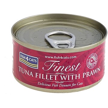 FISH4CATS Konzerva pro kočky Finest tuňák s krevetami 70 g (5060084829572)