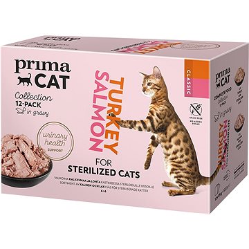PrimaCat Kapsička pro sterilizované kočky filety multipack 12 × 85 g (6438554000445)