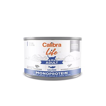 Calibra Cat Life konzerva adult salmon 200 g (8594062080244)