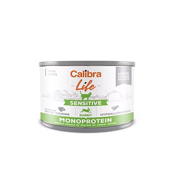 Calibra Cat Life konzerva sensitive rabbit 200 g (8594062080251)