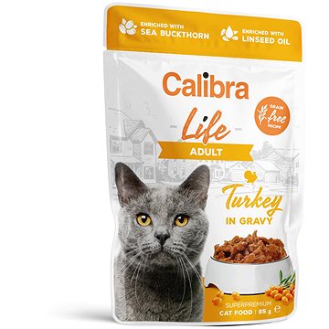 Calibra Cat Life kapsička adult turkey in gravy 85 g (8595706700825)