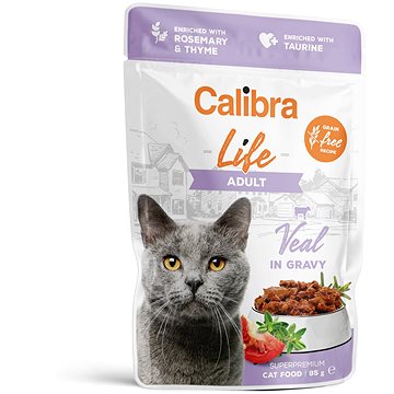 Calibra Cat Life kapsička adult veal in gravy 85 g (8595706700832)