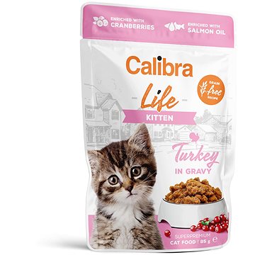 Calibra Cat Life kapsička kitten turkey in gravy 85 g (8595706700863)