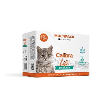 Calibra Cat Life kapsička sterilised multipack 12 × 85 g (8595706700900)