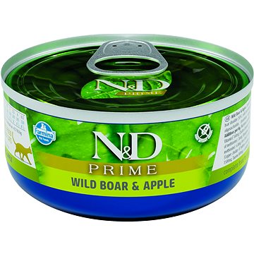 N&D Cat Prime adult Boar & Apple 70 g (8606014102048)