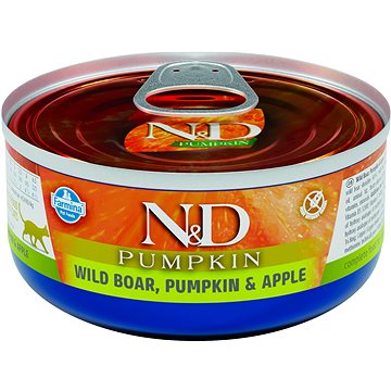 N&D Cat Pumpkin adult Boar & Apple 70 g (8606014102079)