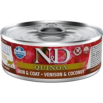 N&D Cat Quinoa adult Venison & Coconut 80 g (8606014102185)